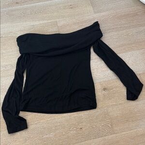 Elegant Black Off-Shoulder Top
